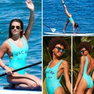 🔖HOP LUN "VACAY ALL DAY" ONE PIECE SWIMSUIT, NWT